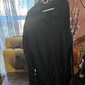 PrettyLittleThing Black Long Sleeve Dress